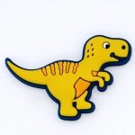 Αξεσουάρ για Διακόσμηση Παπουτσιών Crocs σχέδιο T-Rex Κίτρινος Δεινόσαυρος
