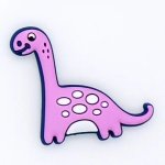 Αξεσουάρ για Διακόσμηση Παπουτσιών Crocs σχέδιο Βραχιόσαυρος Μωβ Δεινόσαυρος