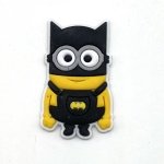 Αξεσουάρ για Διακόσμηση Παπουτσιών Crocs σχέδιο Minion Batman Κιτρινόμαυρο