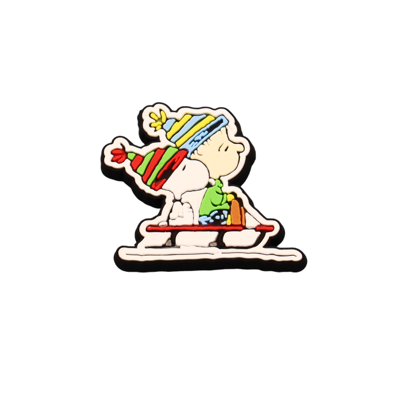 10-PhotoRoom Αξεσουάρ για Διακόσμηση Παπουτσιών Crocs σχέδιο Snoopy Στο Έλκυθρο - Image 1