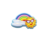 Αξεσουάρ για Διακόσμηση Παπουτσιών Crocs σχέδιο Ουράνιο Τόξο Με Ήλιο