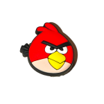 Αξεσουάρ για Διακόσμηση Παπουτσιών Crocs σχέδιο Angry Birds Κόκκινο