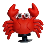 Αξεσουάρ για Διακόσμηση Παπουτσιών Crocs σχέδιο Κάβουρας Κόκκινος 3D