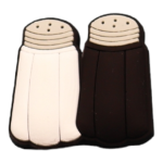 Αξεσουάρ για Διακόσμηση Παπουτσιών Crocs σχέδιο Αλατοπίπερο Ασπρόμαυρο