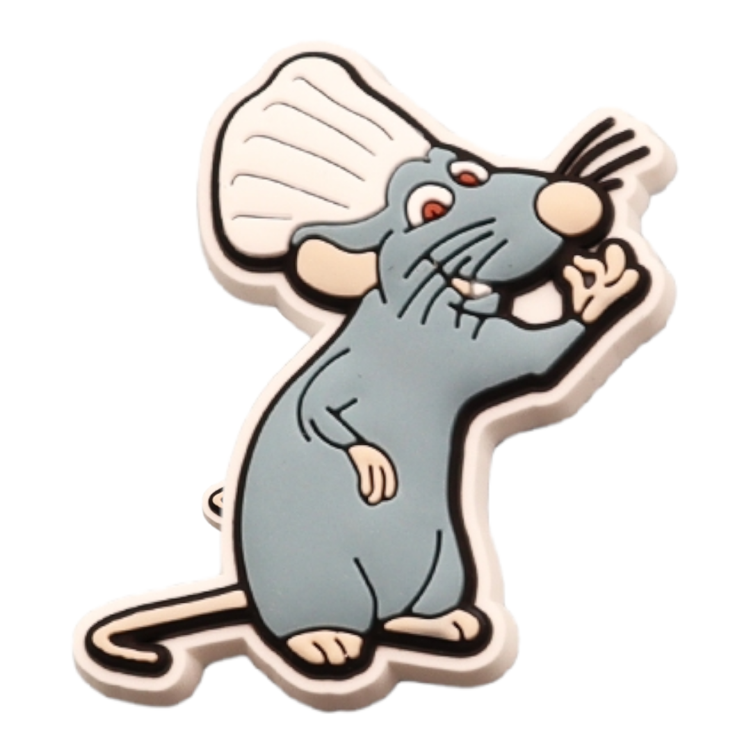 PhotoRoom-20230614_231106_19 Αξεσουάρ για Διακόσμηση Παπουτσιών Crocs σχέδιο Ratatouille Γκρι - Image 1