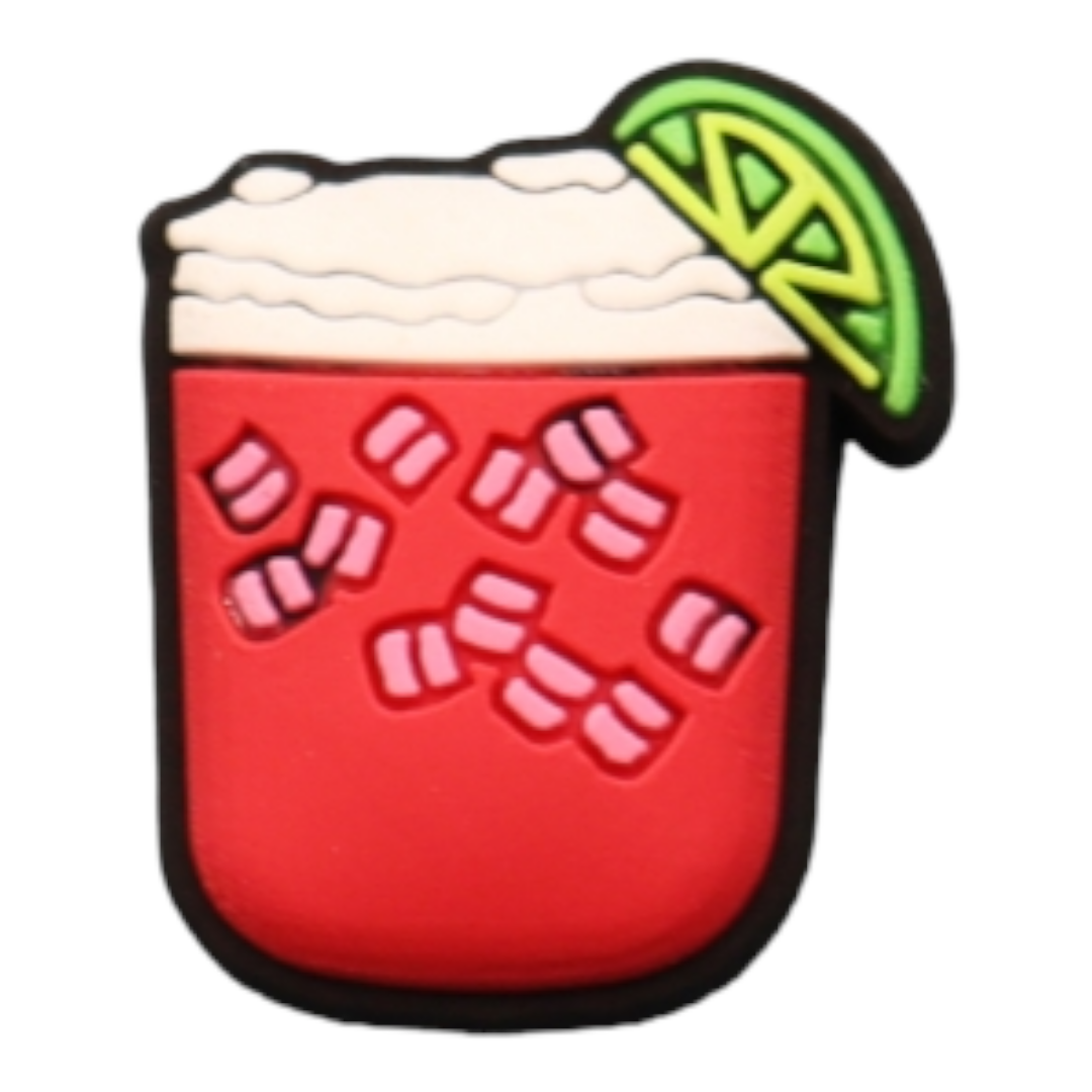 PhotoRoom-20230614_231106_24 Αξεσουάρ για Διακόσμηση Παπουτσιών Crocs σχέδιο Cocktail Ποτό Ροζ - Image 1