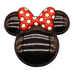 Αξεσουάρ για Διακόσμηση Παπουτσιών Crocs σχέδιο Φιόγκος Minnie Μαύρο Φόντο