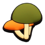 Αξεσουάρ για Διακόσμηση Παπουτσιών Crocs σχέδιο Μανιτάρια Πράσινο-Πορτοκαλί