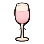 Αξεσουάρ για Διακόσμηση Παπουτσιών Crocs σχέδιο Ποτήρι Κρασιού Ψηλό Ροζ