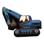 Αξεσουάρ για Διακόσμηση Παπουτσιών Crocs σχέδιο Φαγάνα Μπλέ