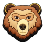 Αξεσουάρ για Διακόσμηση Παπουτσιών Crocs σχέδιο Αρκούδα Κεφάλι Καφέ