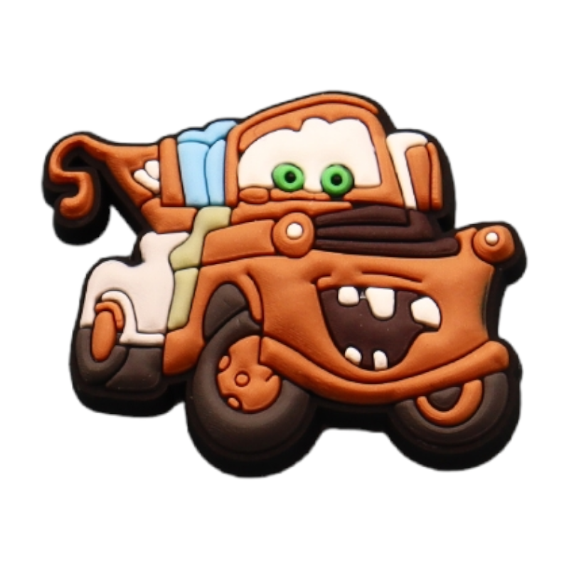 PhotoRoom-20230614_231918_33 Αξεσουάρ για Διακόσμηση Παπουτσιών Crocs σχέδιο Μπάρμπας McQueen Καφέ - Image 1