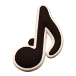 Αξεσουάρ για Διακόσμηση Παπουτσιών Crocs σχέδιο Νότα Όγδοο Μάυρο