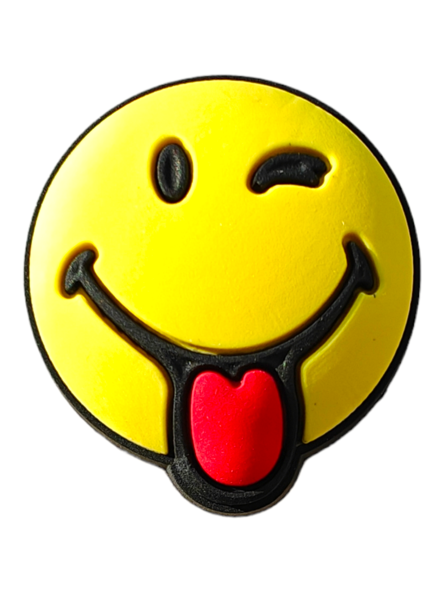 IMG20230903181505 Αξεσουάρ για Διακόσμηση Παπουτσιών Crocs σχέδιο Emoji Χαμόγελο με Γλώσσα - Image 1