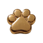 Μεταλλικό Αξεσουάρ για Διακόσμηση Παπουτσιών Crocs σχέδιο Gold Dog Paw