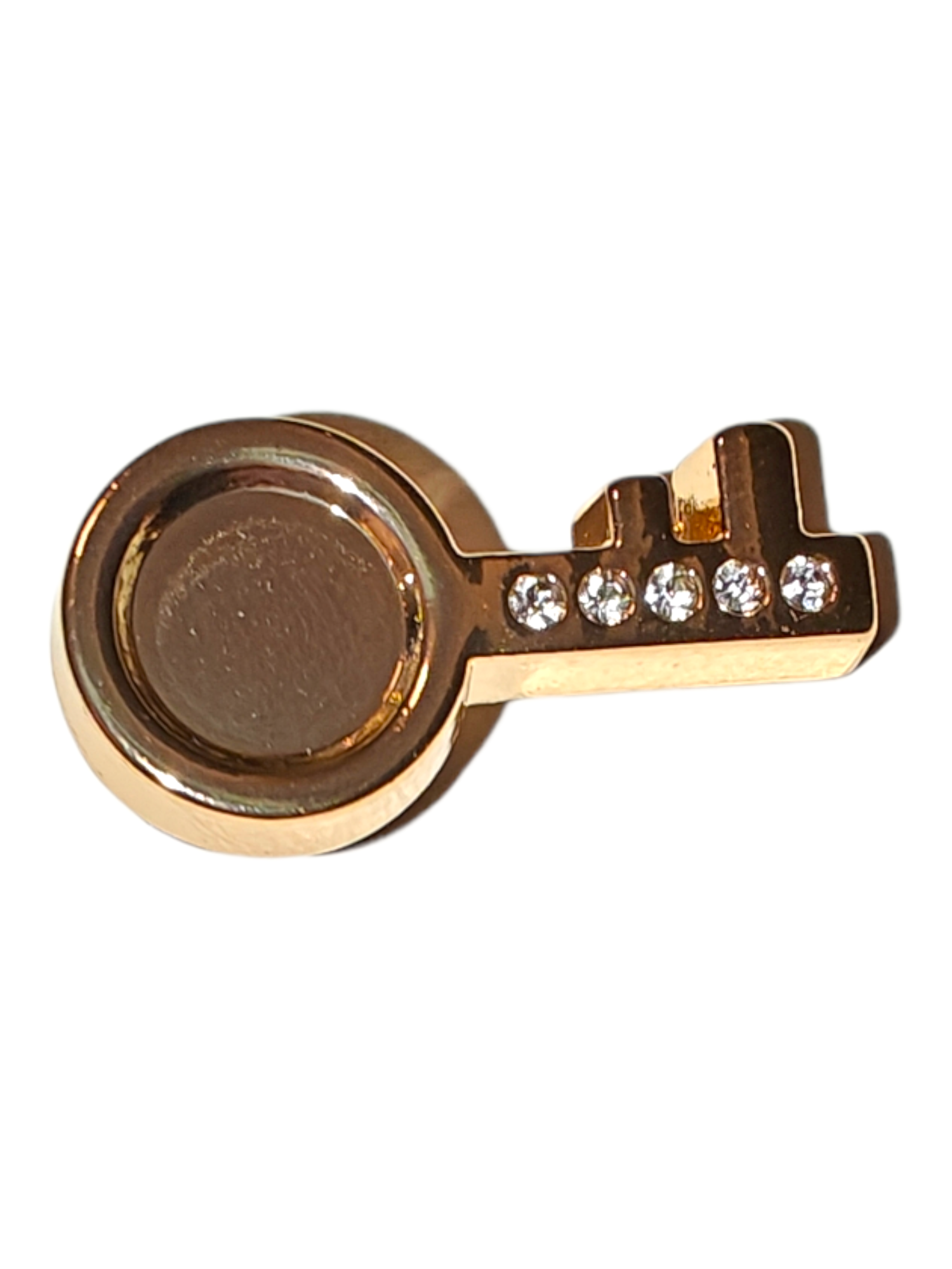 IMG20230916202622 Μεταλλικό Αξεσουάρ για Διακόσμηση Παπουτσιών Crocs σχέδιο Κλειδί με Strass - Image 1