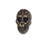 Αξεσουάρ Μεταλλικό για Διακόσμηση Παπουτσιών Crocs σχέδιο Νεκροκεφαλή Bronze - Χρυσό