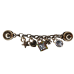 Μεταλλικό Αξεσουάρ για Διακόσμηση Παπουτσιών Crocs σχέδιο Αλυσίδα με Κρεμαστά Στοιχεία