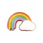 Μεταλλικό Αξεσουάρ για Διακόσμηση Παπουτσιών Crocs σχέδιο Metal Rainbow