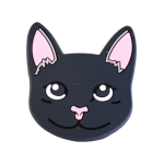 Αξεσουάρ για Διακόσμηση Παπουτσιών Crocs σχέδιο Κεφάλι Γάτας Μαύρο