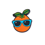 Αξεσουάρ για Διακόσμηση Παπουτσιών Crocs σχέδιο Πορτοκάλι με Γυαλιά