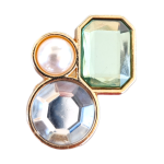 Μεταλλικό Αξεσουάρ για Διακόσμηση Παπουτσιών Crocs σχέδιο Gems with Pearl