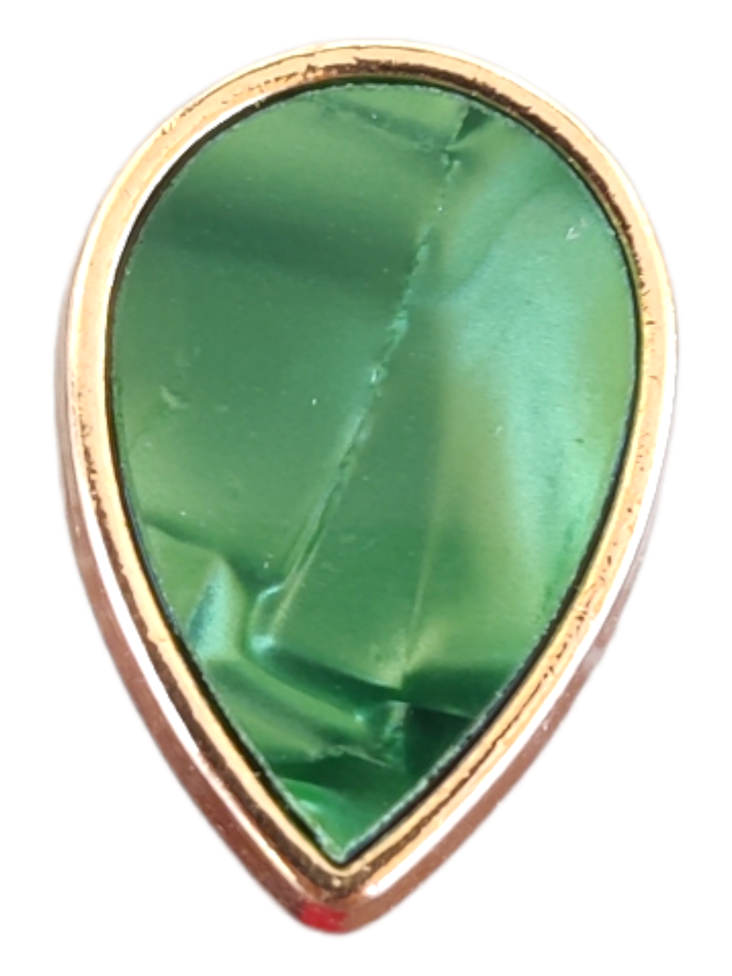 PhotoRoom-20230716_133201_2 Μεταλλικό Αξεσουάρ για Διακόσμηση Παπουτσιών Crocs σχέδιο Green Teardrop Gem - Image 1