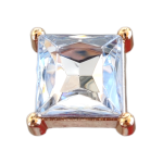 Μεταλλικό Αξεσουάρ για Διακόσμηση Παπουτσιών Crocs σχέδιο White Gem