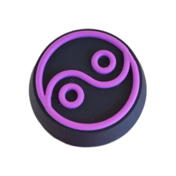 Αξεσουάρ για Διακόσμηση Παπουτσιών Crocs σχέδιο Ying Yang Μωβ