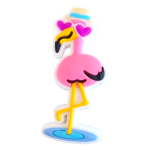 Αξεσουάρ για Διακόσμηση Παπουτσιών Crocs σχέδιο Φλαμίνγο με Γυαλιά