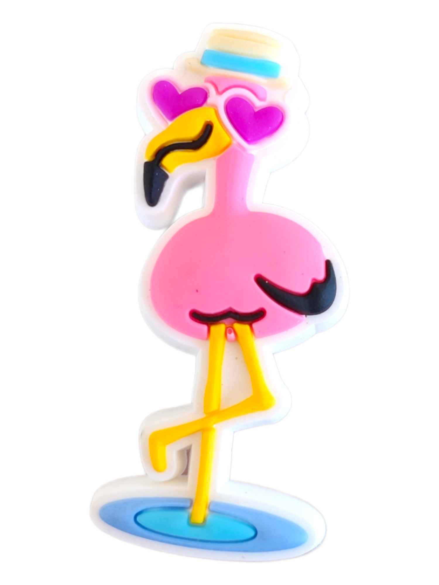 PhotoRoom-20230716_133552_26 Αξεσουάρ για Διακόσμηση Παπουτσιών Crocs σχέδιο Φλαμίνγο με Γυαλιά - Image 1