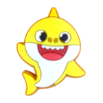 Αξεσουάρ για Διακόσμηση Παπουτσιών Crocs σχέδιο Baby Shark Κίτρινο