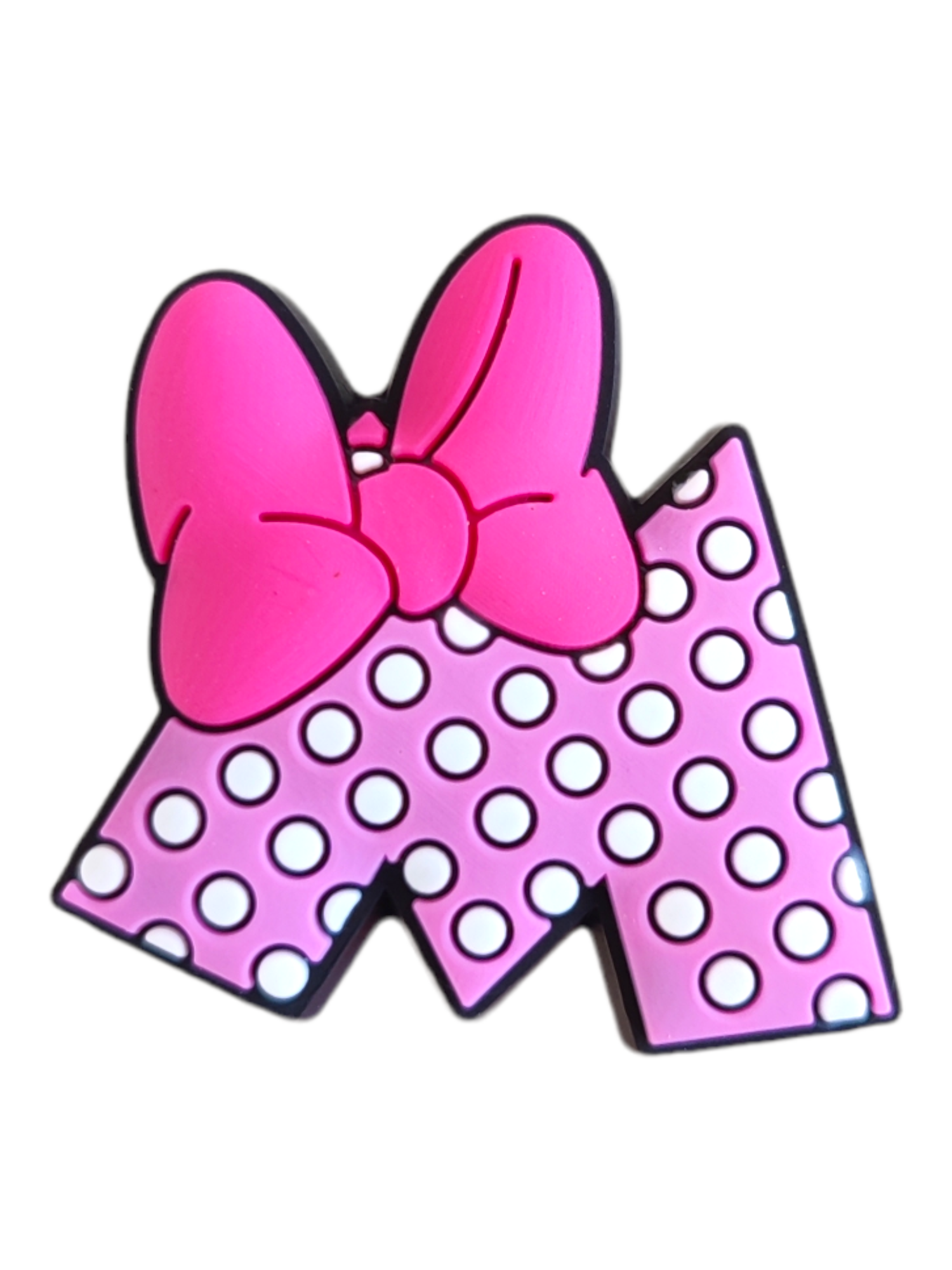 PhotoRoom-20230716_133554_12 Αξεσουάρ για Διακόσμηση Παπουτσιών Crocs σχέδιο Minnie M Ροζ - Image 1