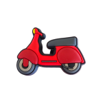 Αξεσουάρ για Διακόσμηση Παπουτσιών  σχέδιο Vespa Κόκκινη