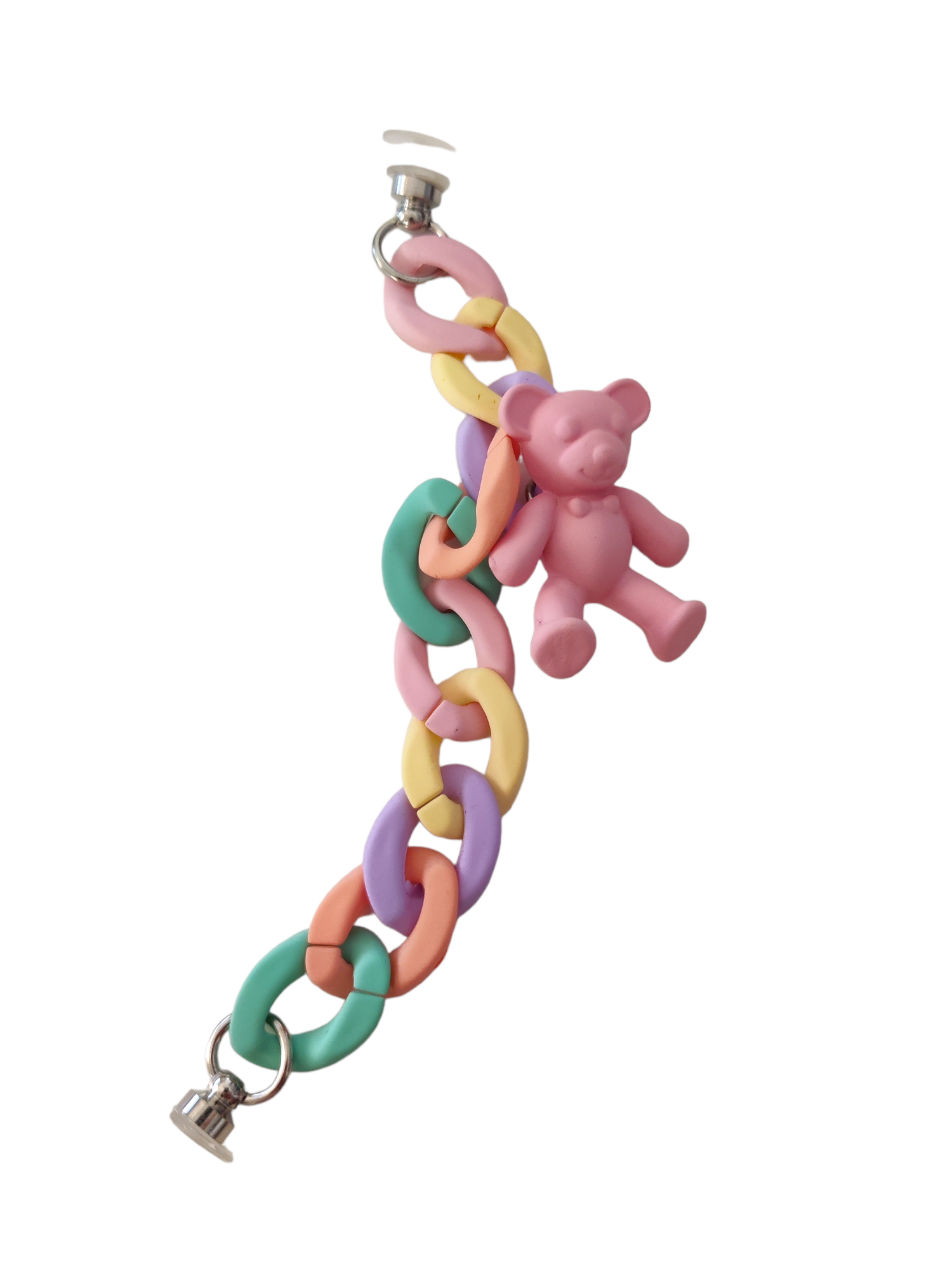 PhotoRoom-20230716_181313 Αξεσουάρ για Διακόσμηση Παπουτσιών Crocs Chain Bracelet with Bear - Image 1