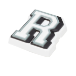 Αξεσουάρ για Διακόσμηση Παπουτσιών Crocs σχέδιο Γράμμα Letter R Χρώματος Λευκό