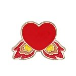 Μεταλλικό Αξεσουάρ για Διακόσμηση Παπουτσιών Crocs σχέδιο Heart Wings