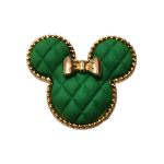 Μεταλλικό Αξεσουάρ για Διακόσμηση Παπουτσιών Crocs σχέδιο Minnie Green with bow