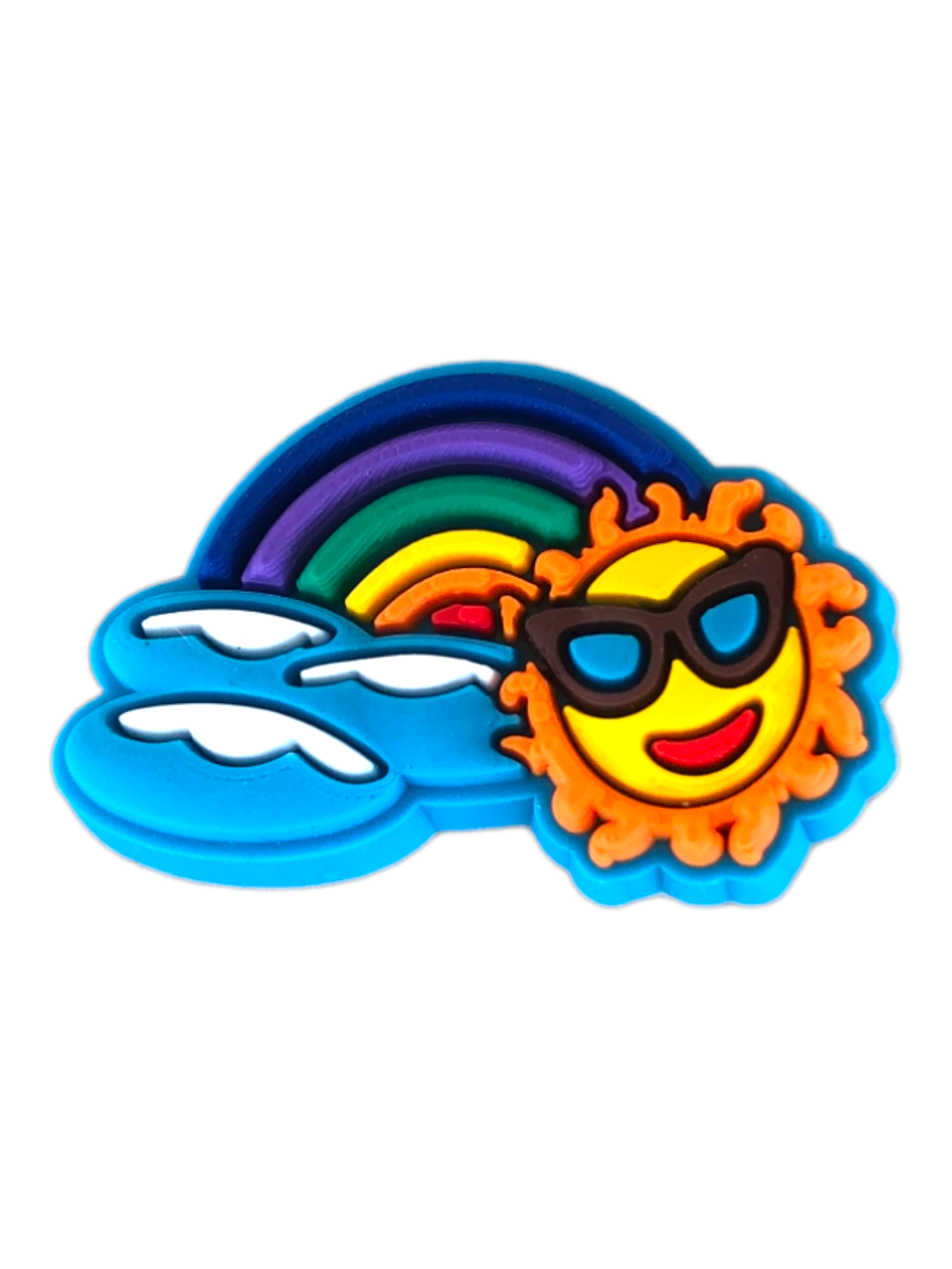 PhotoRoom-20230716_163211_20 Αξεσουάρ για Διακόσμηση Παπουτσιών Crocs Ουράνιο Τόξο Με Ήλιο 1 - Image 1