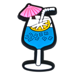 Αξεσουάρ για Διακόσμηση Παπουτσιών Crocs Coctail Ποτό Γαλάζιο 1