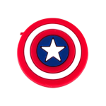 Αξεσουάρ για Διακόσμηση Παπουτσιών Crocs Ασπίδα Captain America Κόκκινο-Μπλε 1