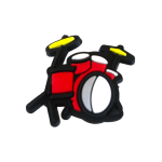 Αξεσουάρ για Διακόσμηση Παπουτσιών Crocs Drums Set Κόκκινο