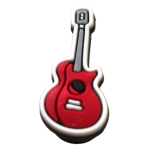 Αξεσουάρ για Διακόσμηση Παπουτσιών Crocs Κιθάρα Κόκκινη