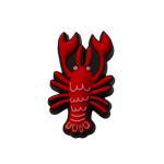 Αξεσουάρ για Διακόσμηση Παπουτσιών Crocs Αστακός Κόκκινος