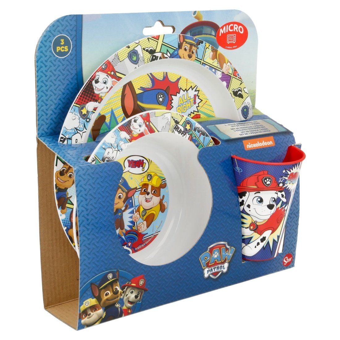 Stor Σετ Φαγητού Paw Patrol από Πλαστικό Πολύχρωμο 3τμχ - Image 2