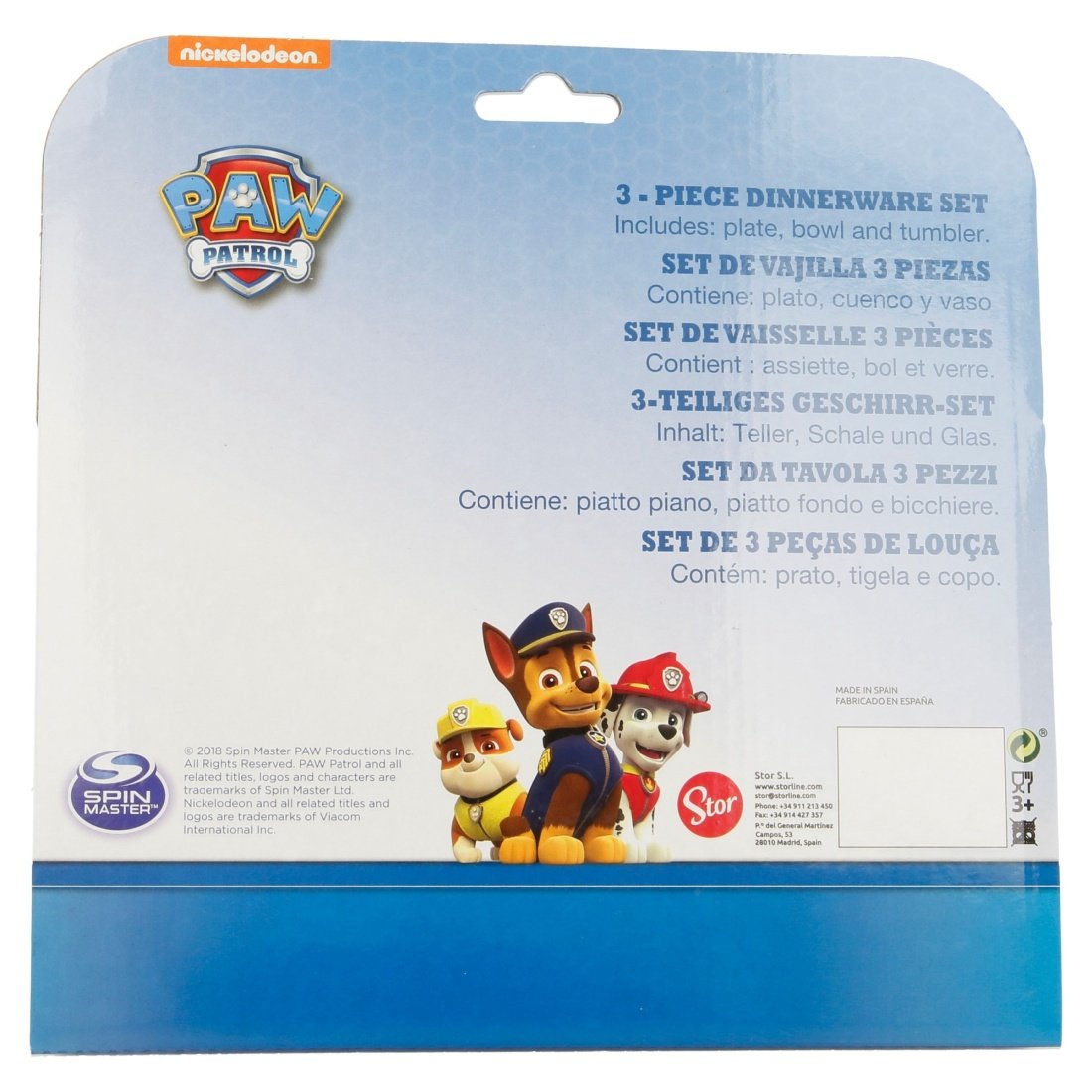 Stor Σετ Φαγητού Paw Patrol από Πλαστικό Πολύχρωμο 3τμχ - Image 3