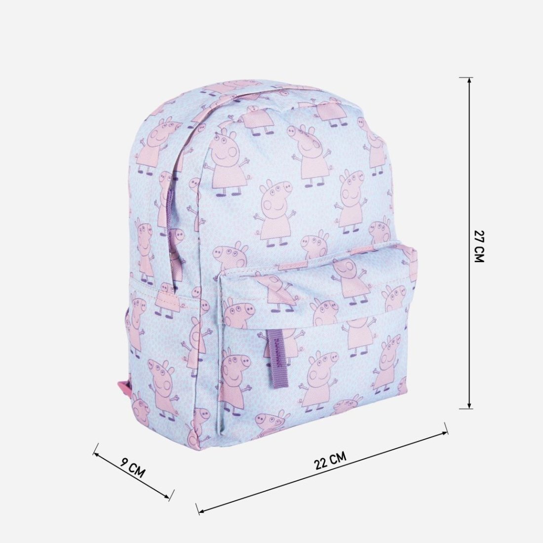 Cerda Peppa Pig Σχολική Τσάντα Πλάτης Νηπιαγωγείου σε Μπλε χρώμα Μ20 x Π9 x Υ27εκ - Image 4
