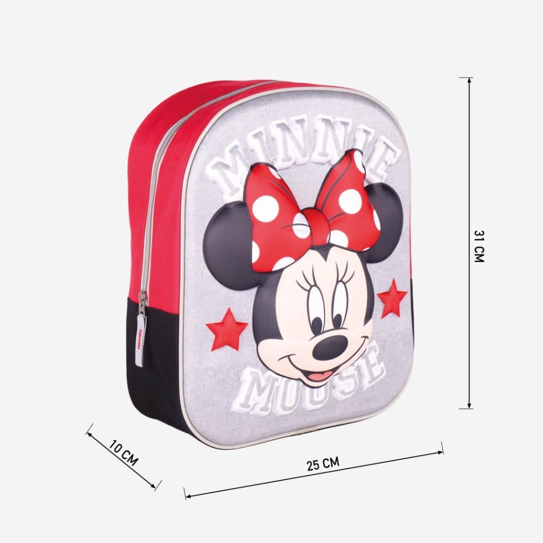Cerda Minnie 3D Σχολική Τσάντα Πλάτης Πολύχρωμη Μ25 x Π10 x Υ31εκ - Image 4