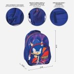 Cerda Sonic Prime Σχολική Τσάντα Πλάτης Δημοτικού σε Μπλε χρώμα 42cm - Image 5