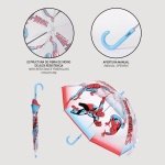 Cerda Spiderman Παιδική Ομπρέλα Μπαστούνι Διάφανη με Διάμετρο 71εκ. - Image 4